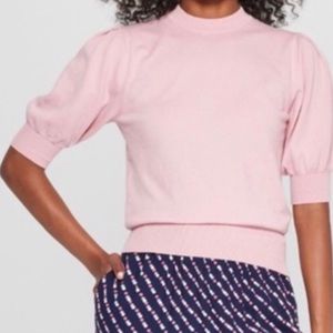 Puff Short Sleeve Sweater M Target Who What Wear